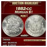 1882-cc Morgan Dollar $1 ms66+ SEGS