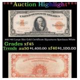 1922 $10 Large Size Gold Certificate Grades xf+ Si