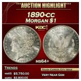 1890-cc Morgan Dollar $1 ms64+ SEGS