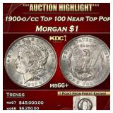1900-o/cc Top 100 Morgan Dollar Near Top Pop! $1 m