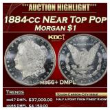 1884-cc Morgan Dollar NEar Top Pop! $1 ms66+ DMPL