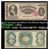 1891 $1 large size Silver Certificate Martha Washi