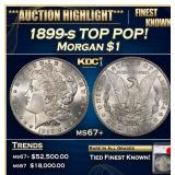1899-s Morgan Dollar TOP POP! $1 ms67+ SEGS