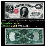 1917 $1 Large Size Legal Tender Note Grades Select