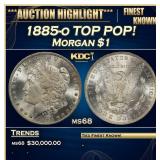 1885-o Morgan Dollar TOP POP! $1 ms68 SEGS