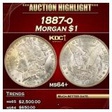 1887-o Morgan Dollar $1 ms64+ SEGS