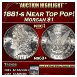 1881-s Morgan Dollar Near Top Pop! $1 ms68+ SEGS