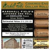 172- Rare Green Level MARSHALL FIELDS Circ Peace $