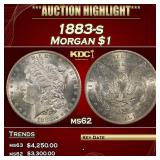 1883-s Morgan Dollar $1 ms62 USCG