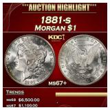 1881-s Morgan Dollar $1 ms67+ SEGS