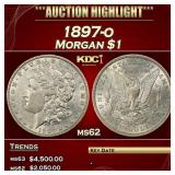 1897-o Morgan Dollar $1 ms62 USCG