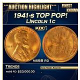1941-s Lincoln Cent TOP POP! 1c ms68 rd SEGS
