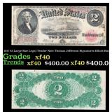 1917 $2 Large Size Legal Tender Note Thomas Jeffer