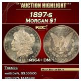 1897-s Morgan Dollar $1 ms64+ DMPL SEGS