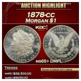 1878-cc Morgan Dollar $1 ms65+ DMPL SEGS
