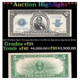 1923 $5 Large Size Silver Certificate "Porthole No