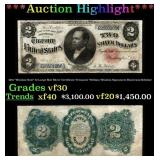 1891 $2 Large Size Silver Certificate "Windom Note