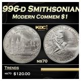 1996-d Smithsonian Modern Commem Dollar $1 ms70 SE