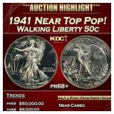 1941 Proof Walking Liberty Half Dollar Near Top Po