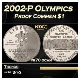 2002-P Olympics Proof Modern Commem Dollar $1 pr70