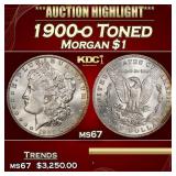 1900-o Morgan Dollar Toned $1 ms67 SEGS
