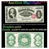 1891 $1 large size Silver Certificate Martha Washi