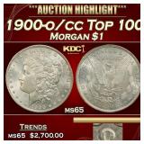 1900-o/cc Top 100 Morgan Dollar $1 ms65 SEGS