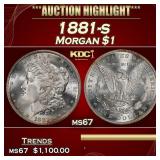 1881-s Morgan Dollar $1 ms67 SEGS