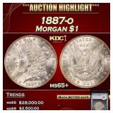 1887-o Morgan Dollar $1 ms65+ SEGS