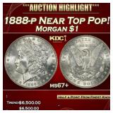 1888-p Morgan Dollar Near Top Pop! $1 ms67+ SEGS
