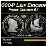 2000-P Leif Ericson Proof Modern Commem Dollar $1