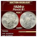 1926-d Peace Dollar $1 ms65+ SEGS