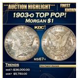 1903-o Morgan Dollar TOP POP! $1 ms67+ SEGS