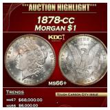 1878-cc Morgan Dollar $1 ms66+ SEGS