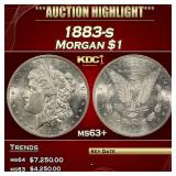 1883-s Morgan Dollar $1 ms63+ USCG