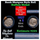 Buffalo Nickel Shotgun Roll in Old Bank Style 