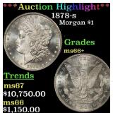 *Highlight* 1878-s Morgan Dollar $1 ms66+ SEGS (fc