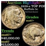 *Highlight* 1929-s Buffalo Nickel TOP POP! 5c ms67