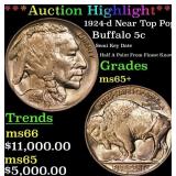 *Highlight* 1924-d Buffalo Nickel Near Top Pop! 5c