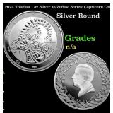 2024 Tokelau 1 oz Silver $5 Zodiac Series: Caprico