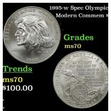 1995-w Spec Olympics Modern Commem Dollar $1 ms70