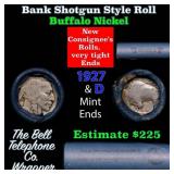 Buffalo Nickel Shotgun Roll in Old Bank Style 