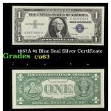 1957A $1 Blue Seal Silver Certificate Grades Selec