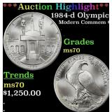 *Highlight* 1984-d Olympics Modern Commem Dollar $