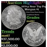*Highlight* 1879-p Morgan Dollar Near Top Pop! $1