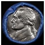 BU Shotgun Jefferson 5c roll, 1989-d 40 pcs Bank $