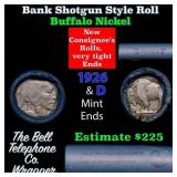 Buffalo Nickel Shotgun Roll in Old Bank Style 