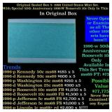 Original sealed box of 5x 1996 United States Mint