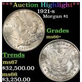 *Highlight* 1921-s Morgan Dollar $1 ms66+ SEGS (fc
