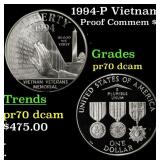 1994-P Vietnam Proof Modern Commem Dollar $1 pr70